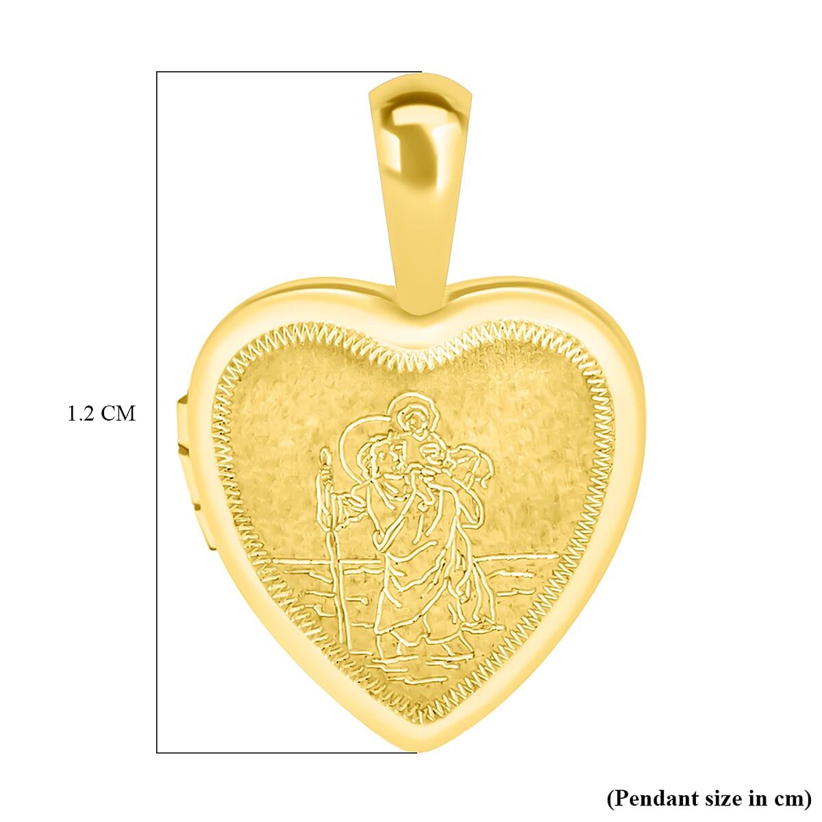 9K Yellow Gold  Pendant,  Gold Wt. 0.87 Gms