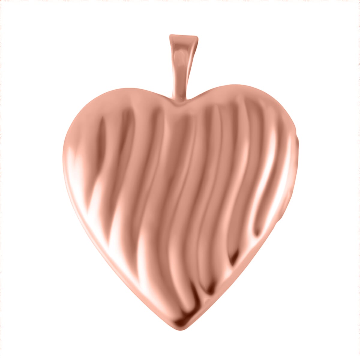 9K Rose Gold   White Diamond  Pendant 0.01 ct,  Gold Wt. 1.6 Gms  0.010  Ct.