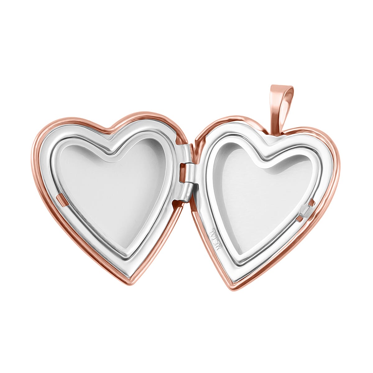 9K Rose Gold   White Diamond  Pendant 0.01 ct,  Gold Wt. 1.6 Gms  0.010  Ct.