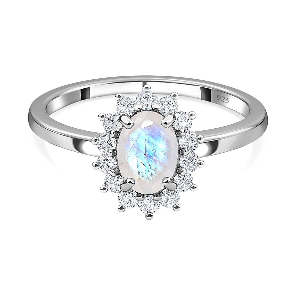 Princess Diana Inspired Halo Ring in Sterling Silver