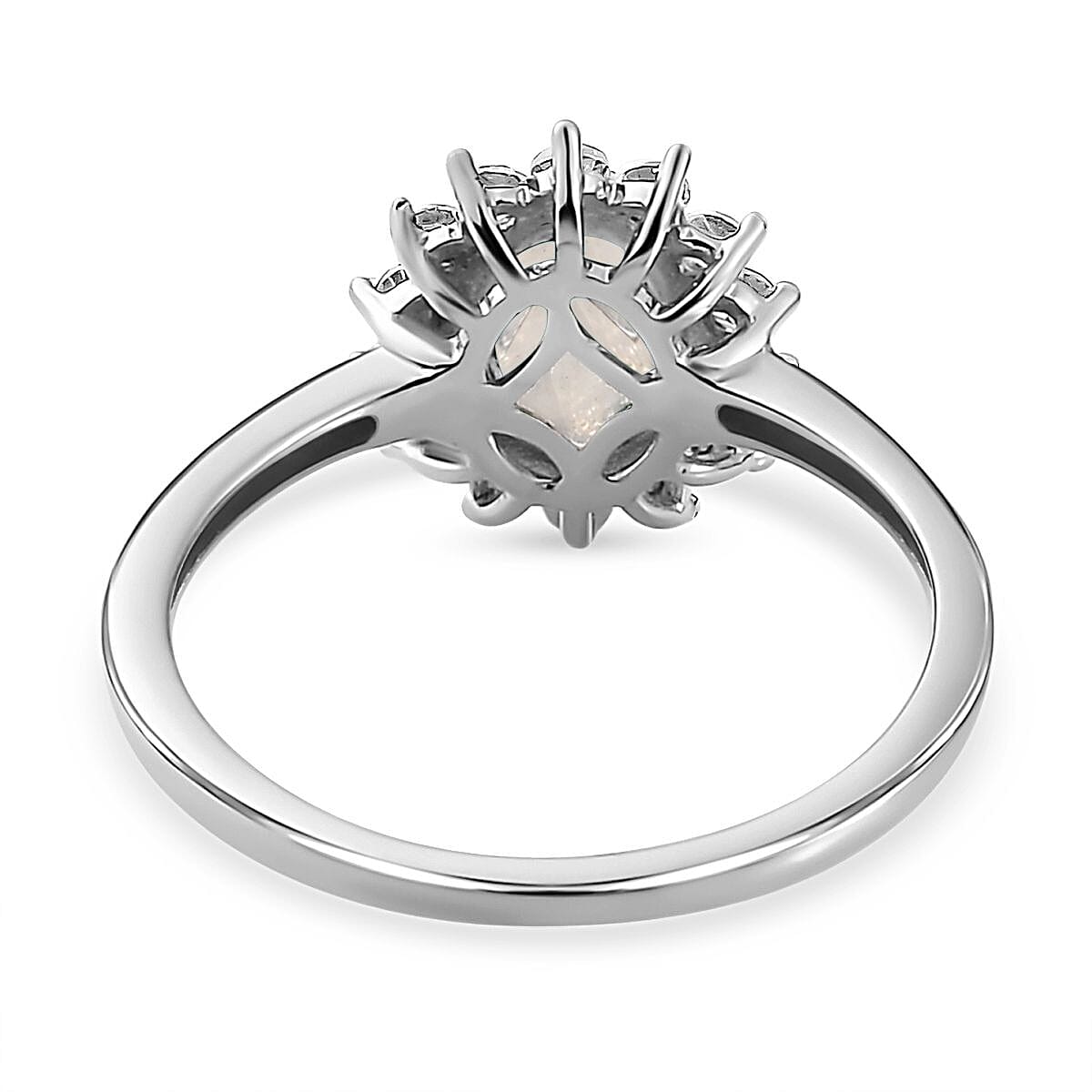 Princess Diana Inspired Halo Ring in Sterling Silver