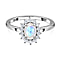 Princess Diana Inspired Halo Ring in Sterling Silver