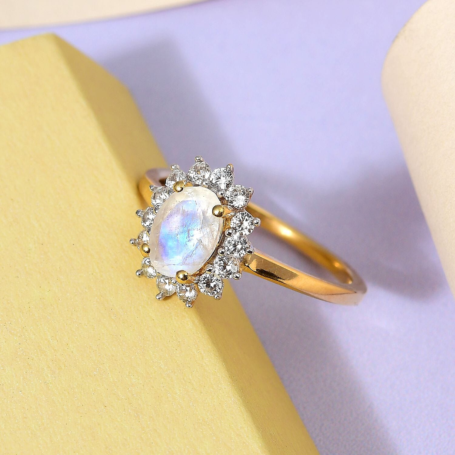 Princess Diana Inspired Halo Ring in Sterling Silver