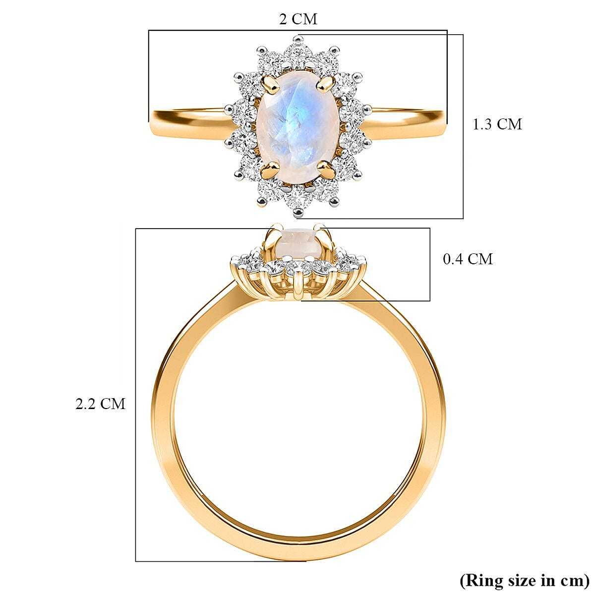 Princess Diana Inspired Halo Ring in Sterling Silver