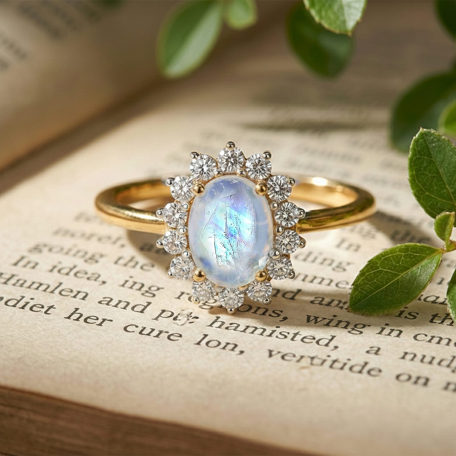 Princess Diana Inspired Halo Ring in Sterling Silver