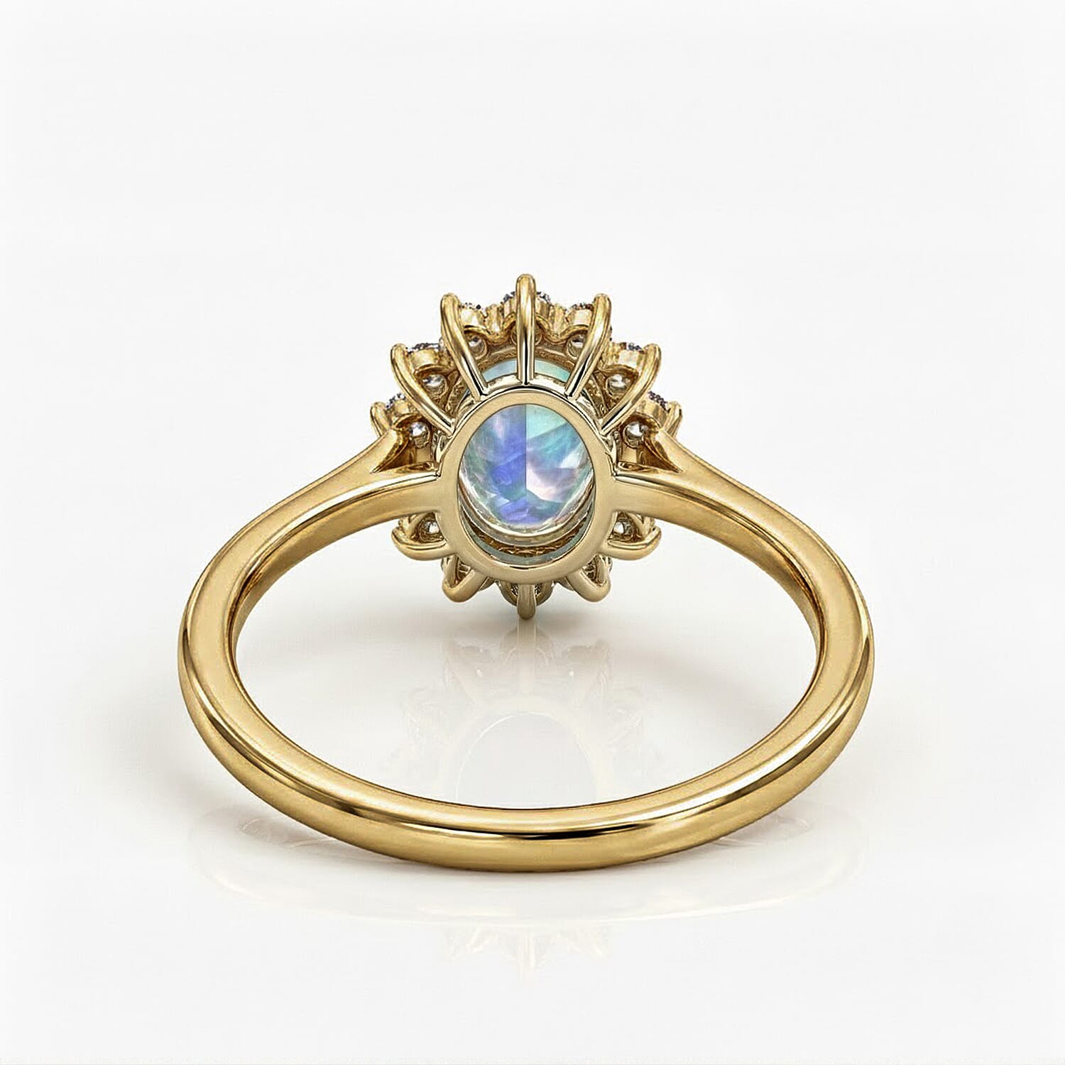 Princess Diana Inspired Halo Ring in Sterling Silver