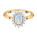 Princess Diana Inspired Halo Ring in Sterling Silver