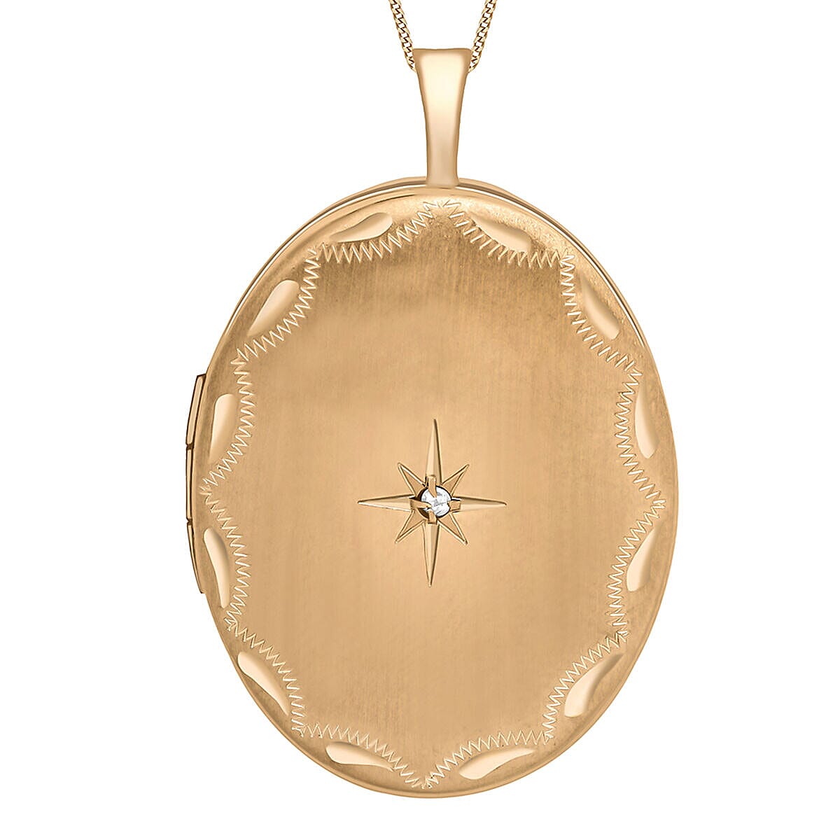 9K Rose Gold   White Diamond  Pendant 0.01 ct,  Gold Wt. 2.4 Gms  0.010  Ct.