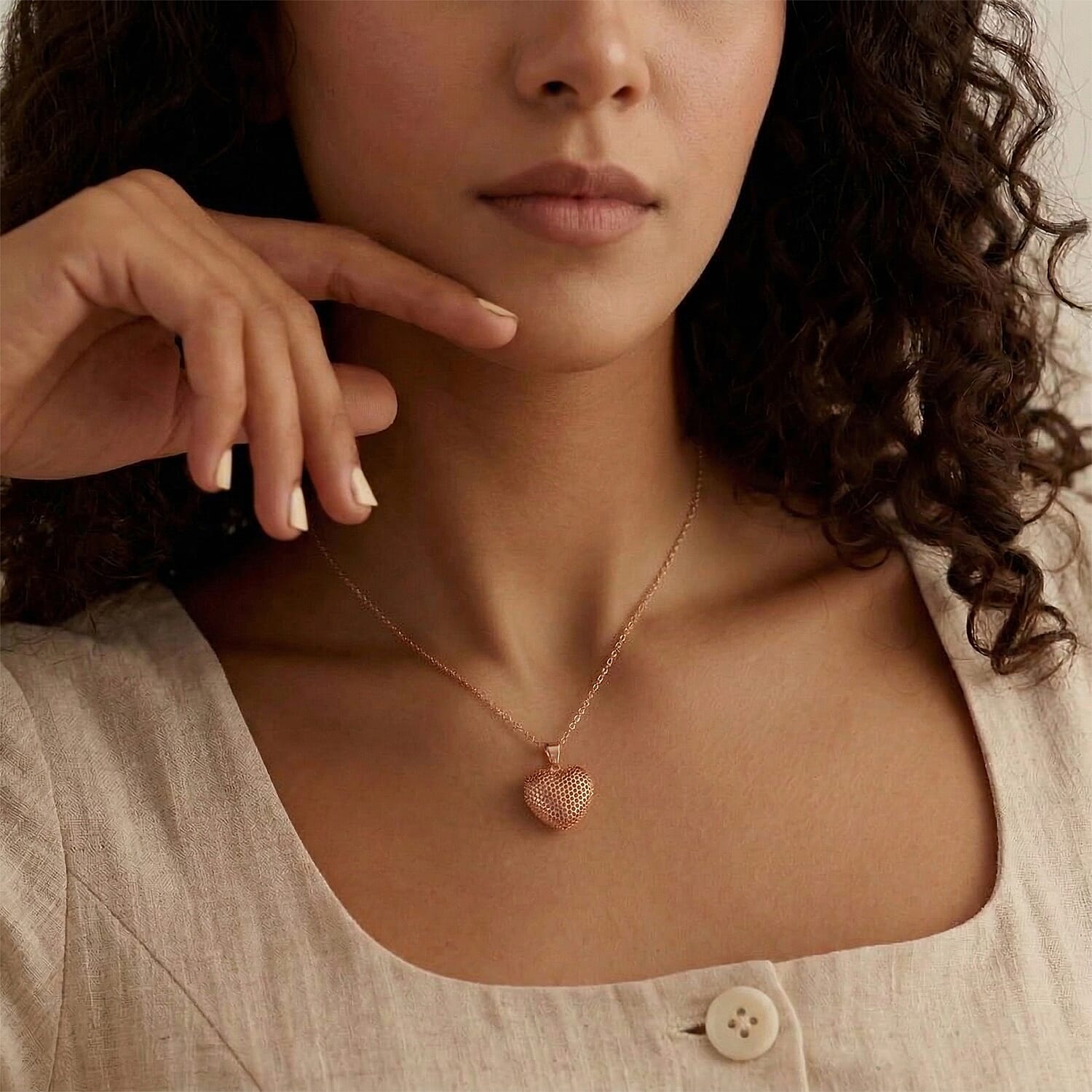 9K Rose Gold  Pendant,  Gold Wt. 1.2 Gms