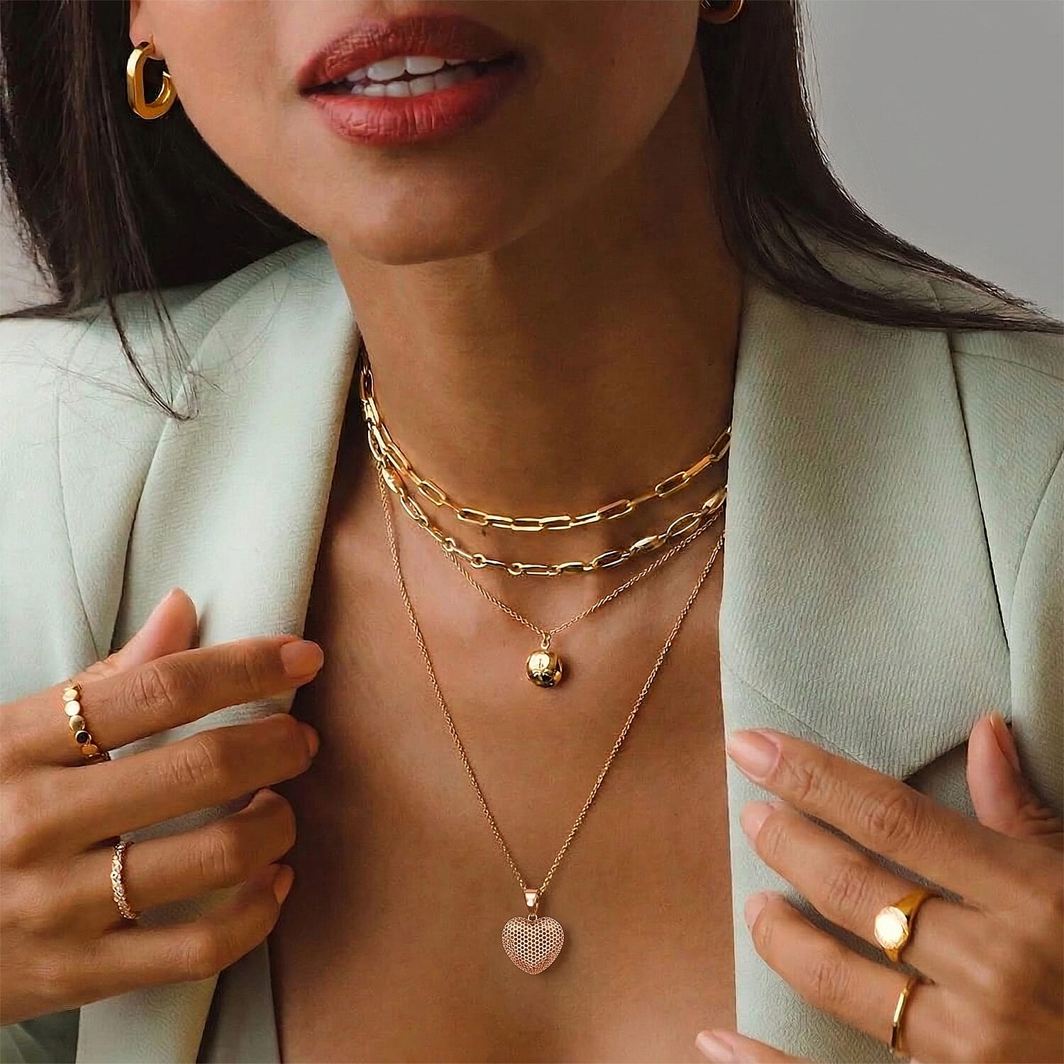 9K Rose Gold  Pendant,  Gold Wt. 1.2 Gms