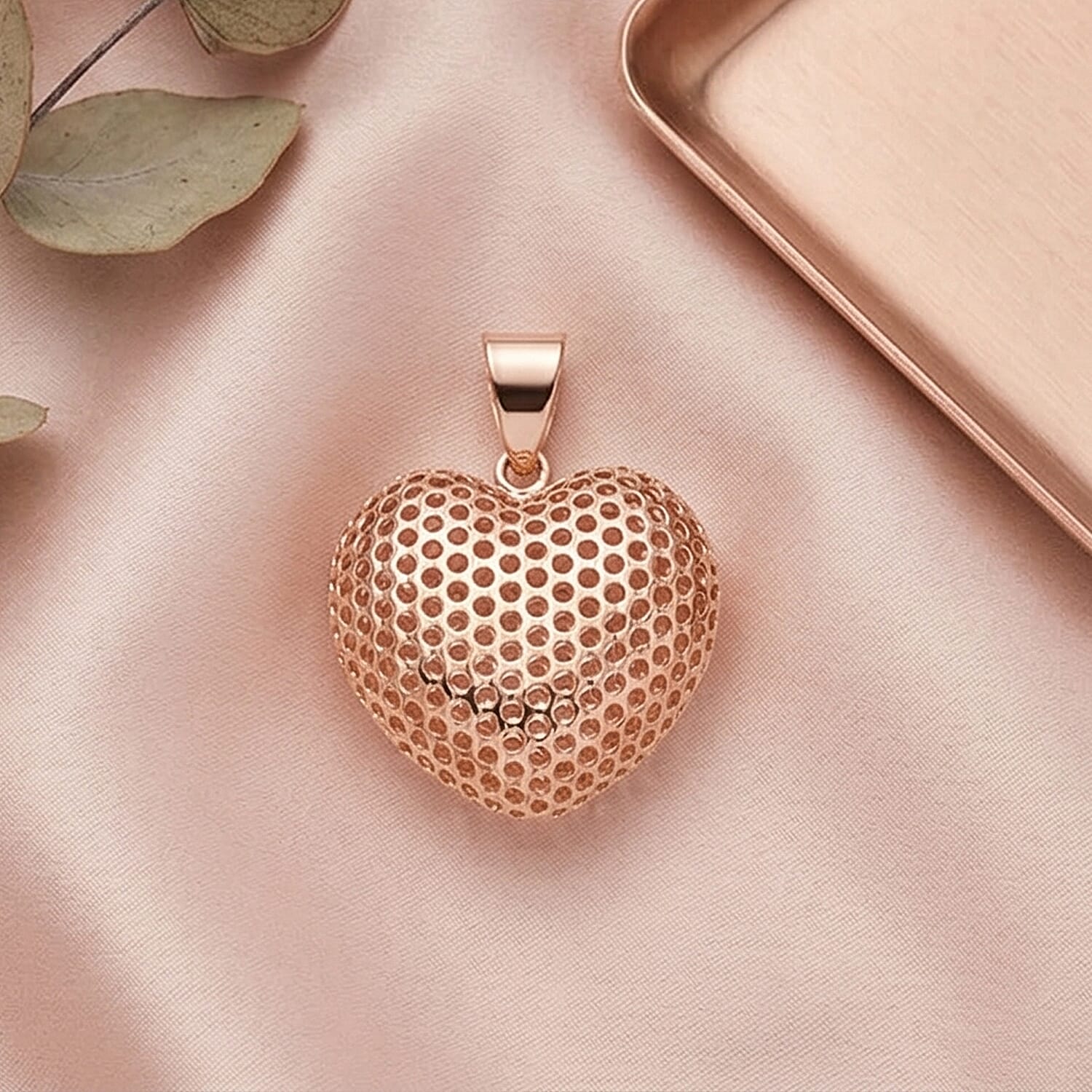 9K Rose Gold  Pendant,  Gold Wt. 1.2 Gms