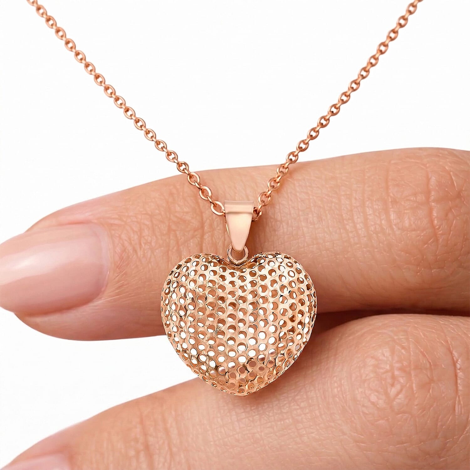 9K Rose Gold  Pendant,  Gold Wt. 1.2 Gms