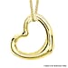 18K White Gold 12mm x 14mm Heart Slider Pendant