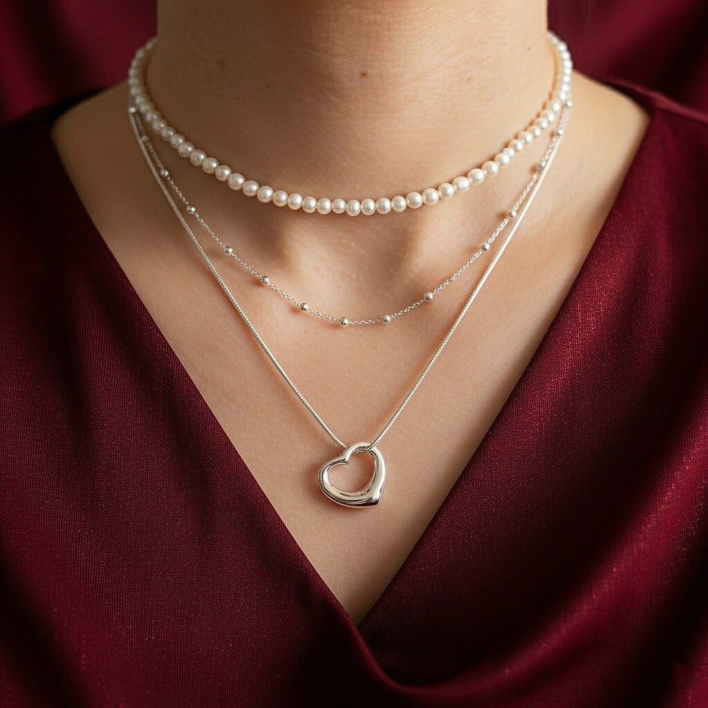 18K W Gold  Pendant,  Gold Wt. 0.55 Gms