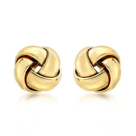 ILIANA 18K Yellow Gold 10mm Knot Stud Earrings