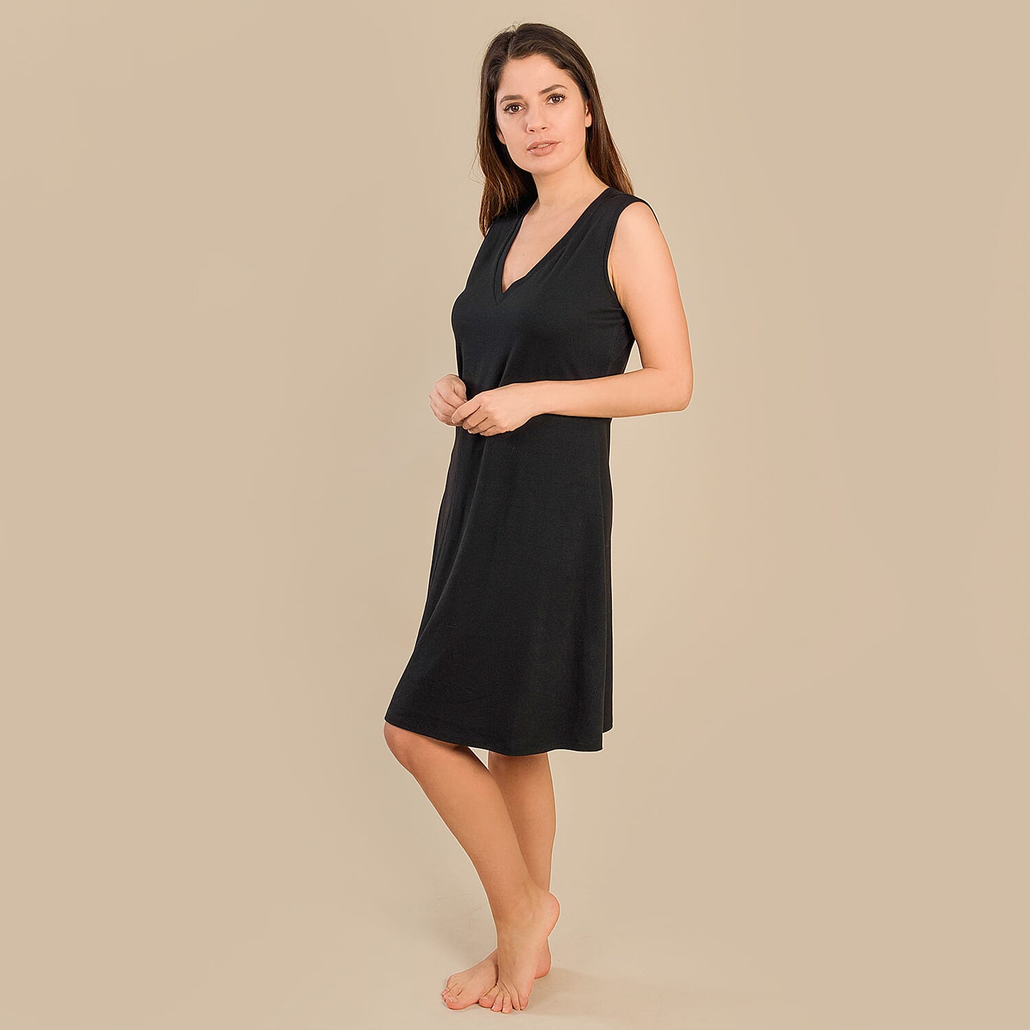 Tamsy Jersey Nightdress - Black