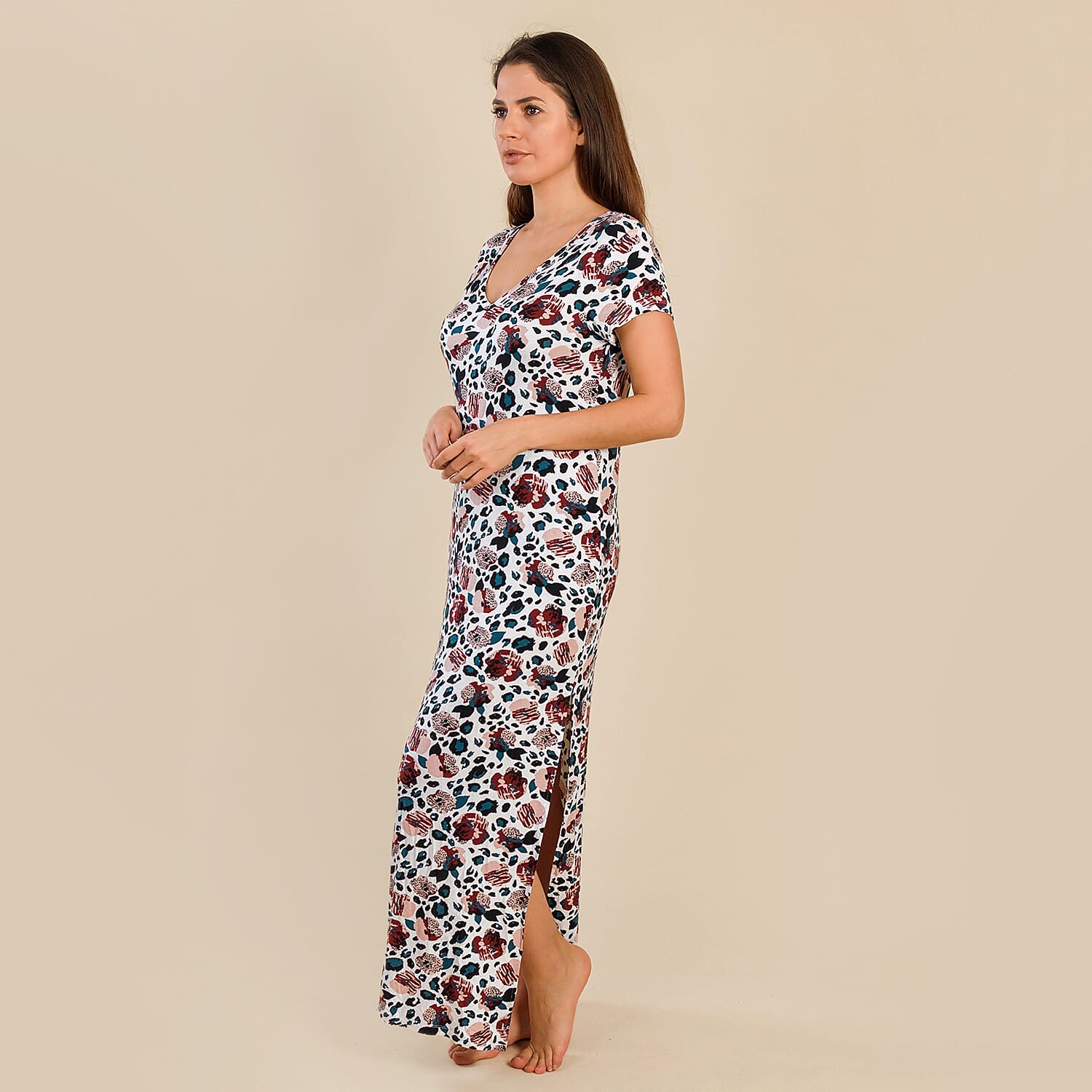 Tamsy Jersey Maxi Dress (Size S, 8 -10) - Multi