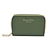 SENCILLEZ 100% Genuine Leather Wallet with Zipper Closure - Green