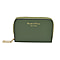 SENCILLEZ 100% Genuine Leather Wallet with Zipper Closure - Green