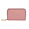 SENCILLEZ 100% Genuine Leather Wallet with Zipper Closure - Pink