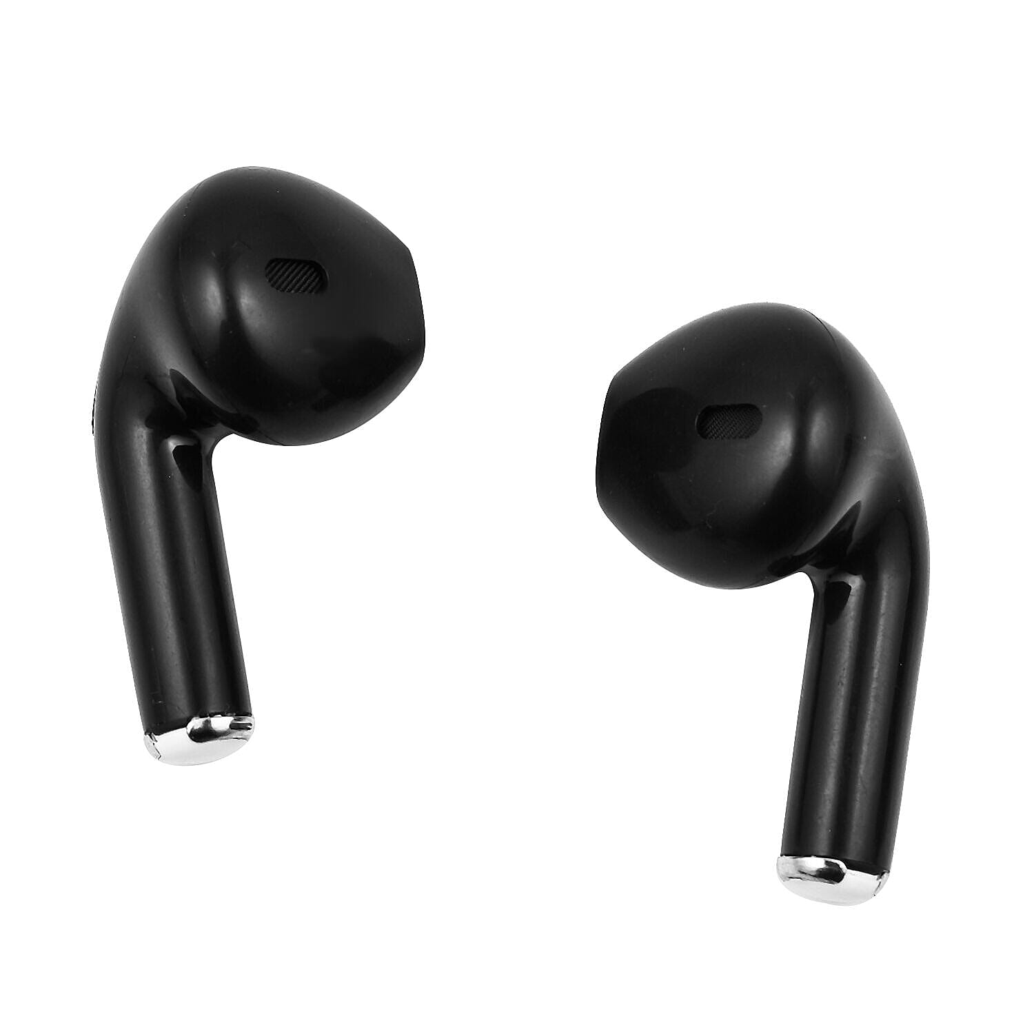 Wireless Earbuds with Round Charging Case - Black