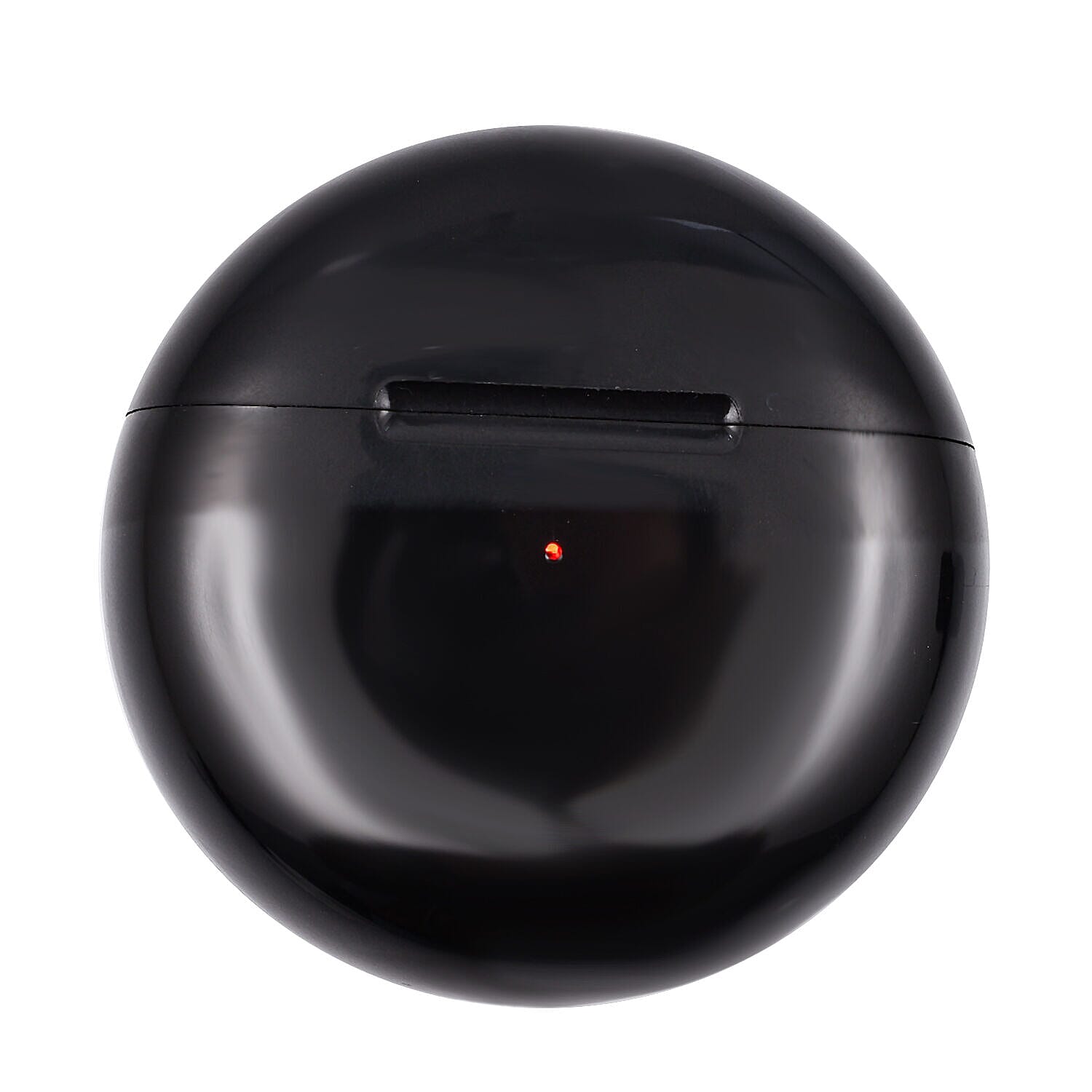 Wireless Earbuds with Round Charging Case - Black
