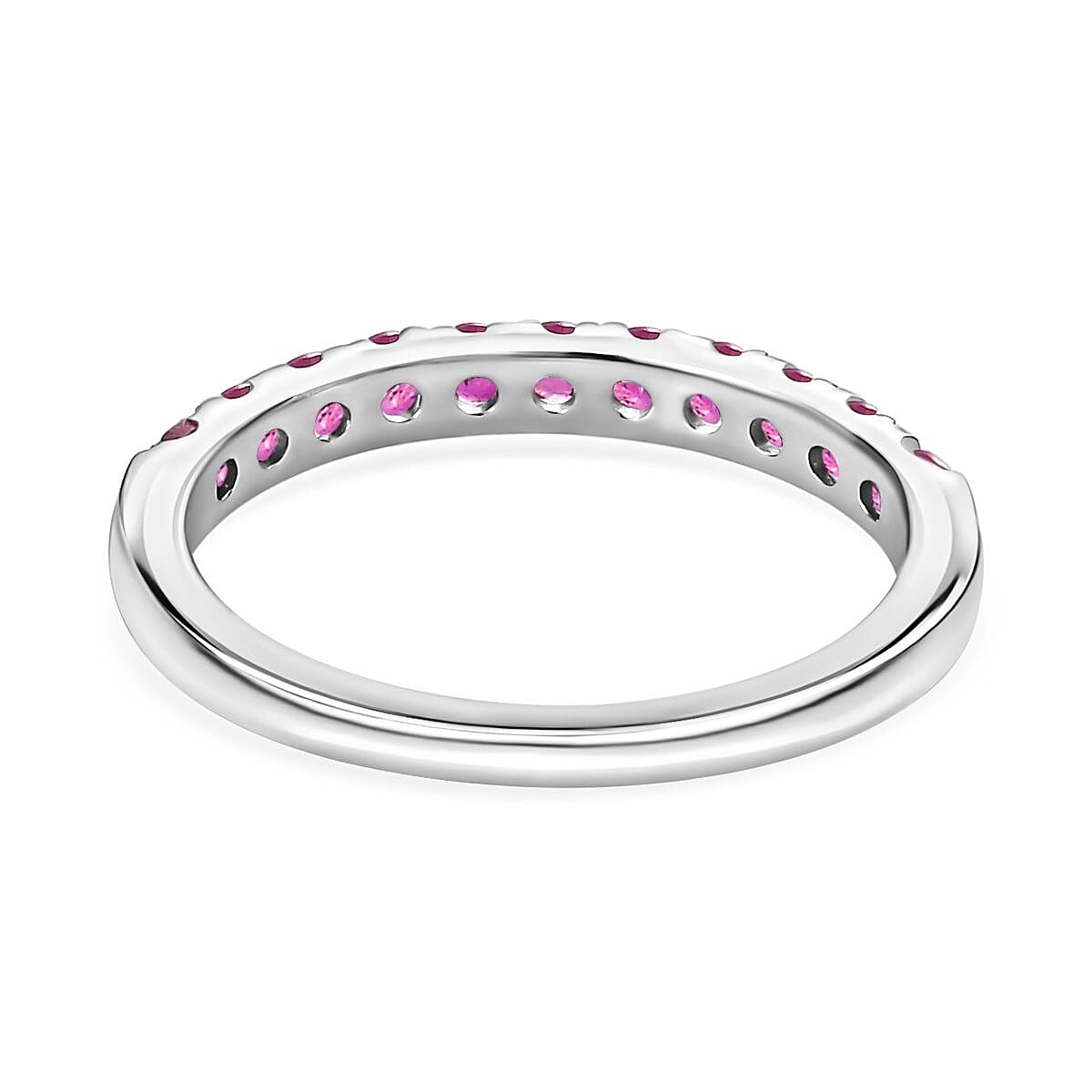 Half Eternity Band Ring in Sterling Silver