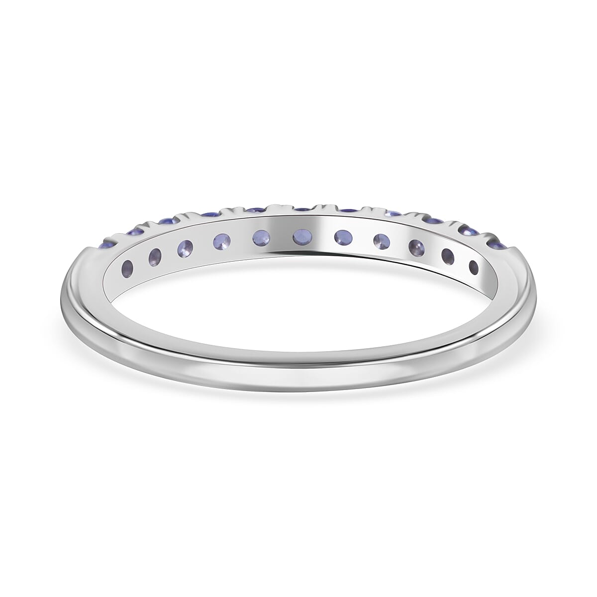 Half Eternity Band Ring in Sterling Silver