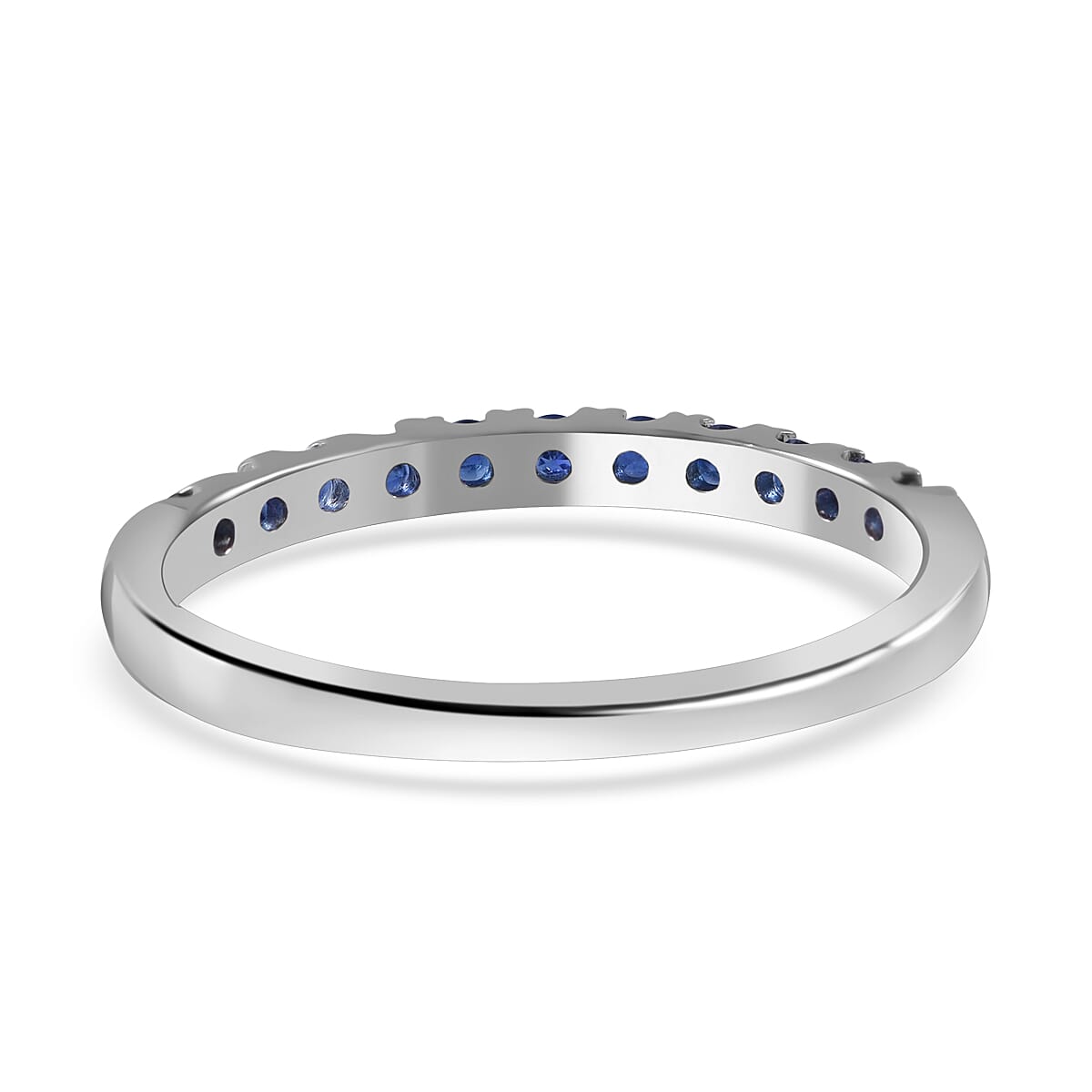 Half Eternity Band Ring in Sterling Silver