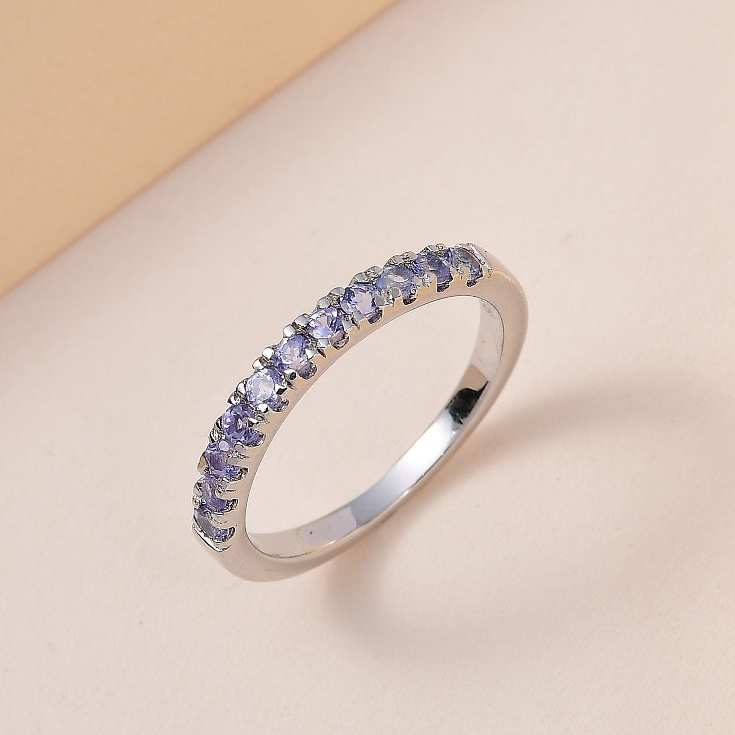 Half Eternity Band Ring in Sterling Silver