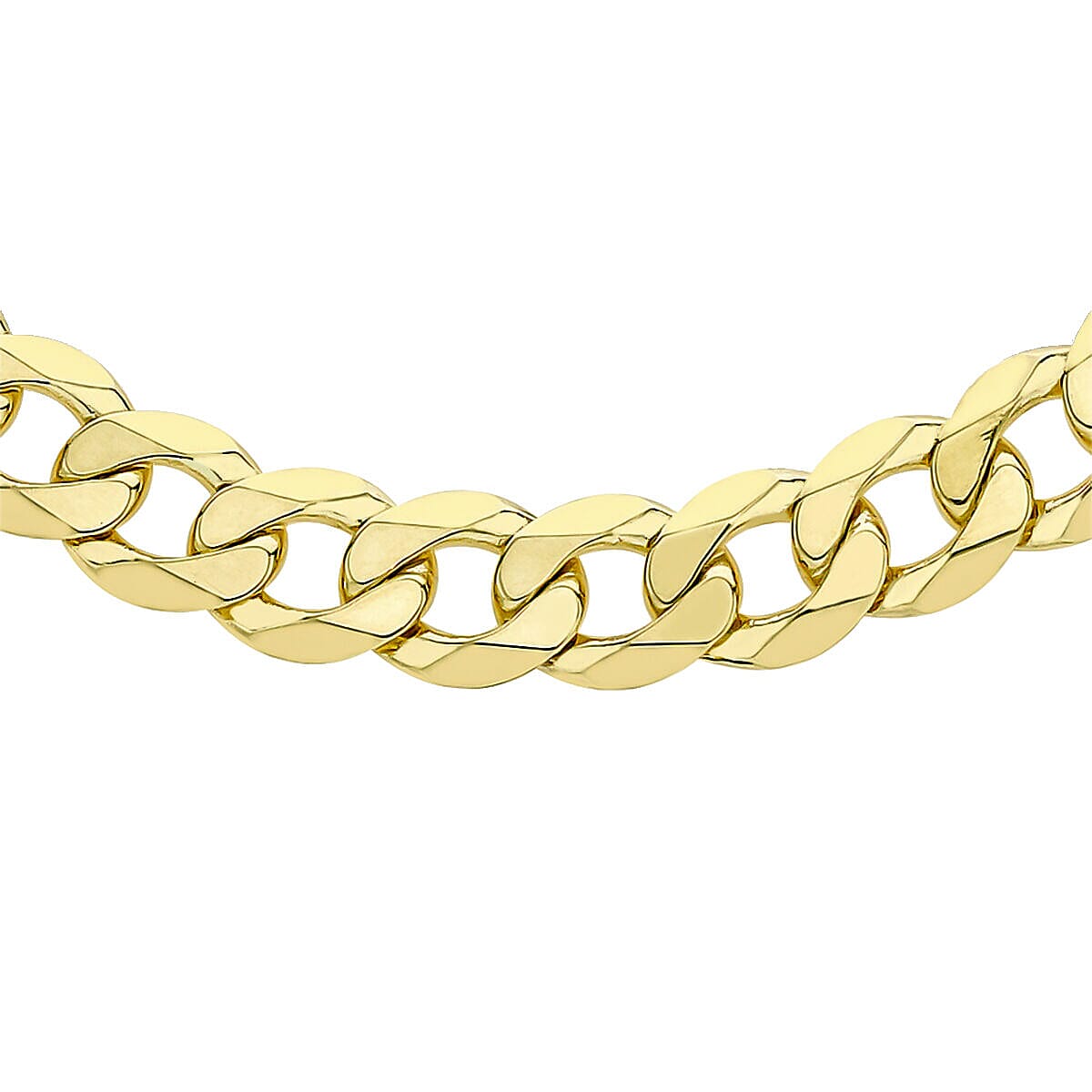 Arezzo Closeout Deal - 9K Yellow Gold Solid Curb Chain (Size - 24) with Lobster Clasp, Gold Wt 39.40 Gms