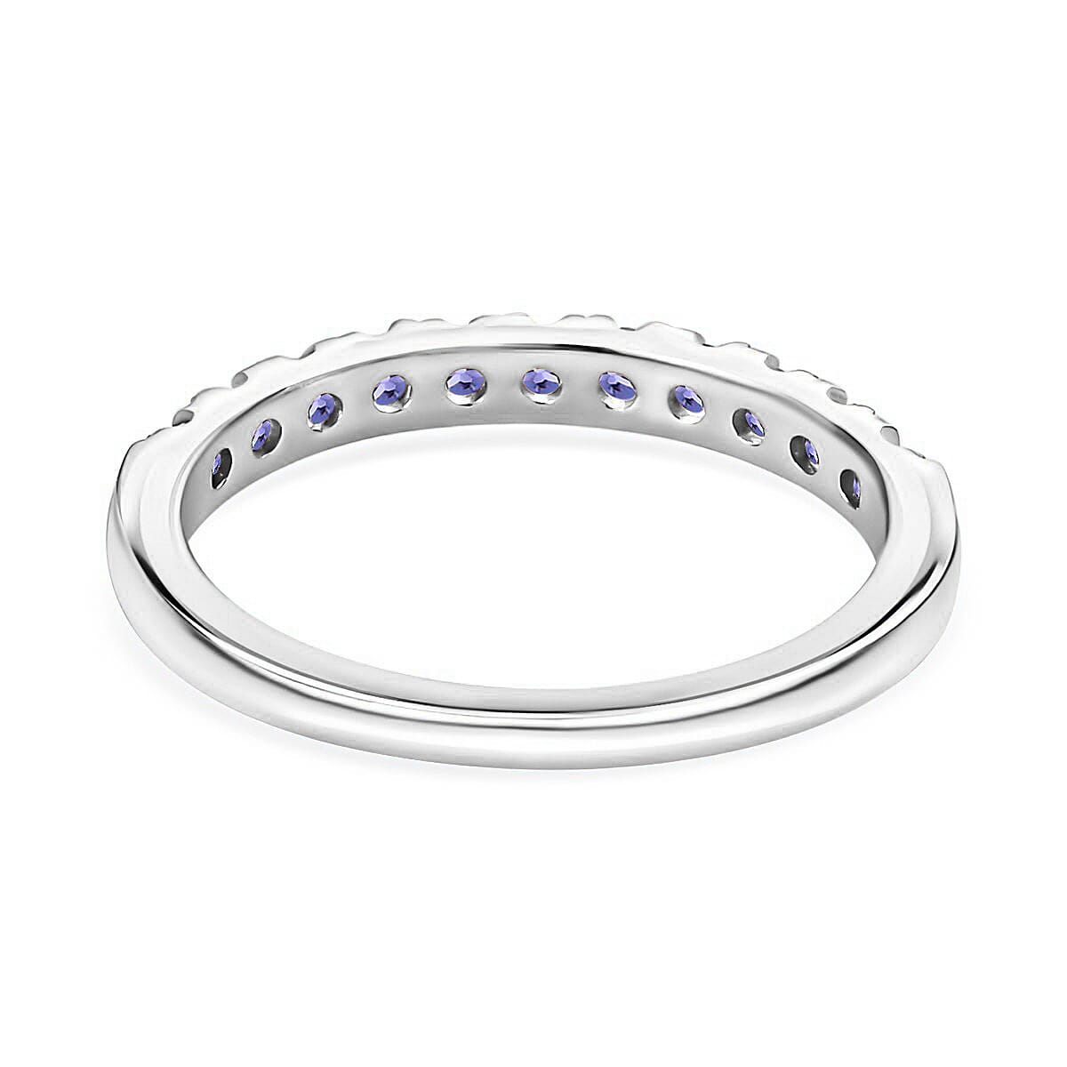 Half Eternity Band Ring in Sterling Silver