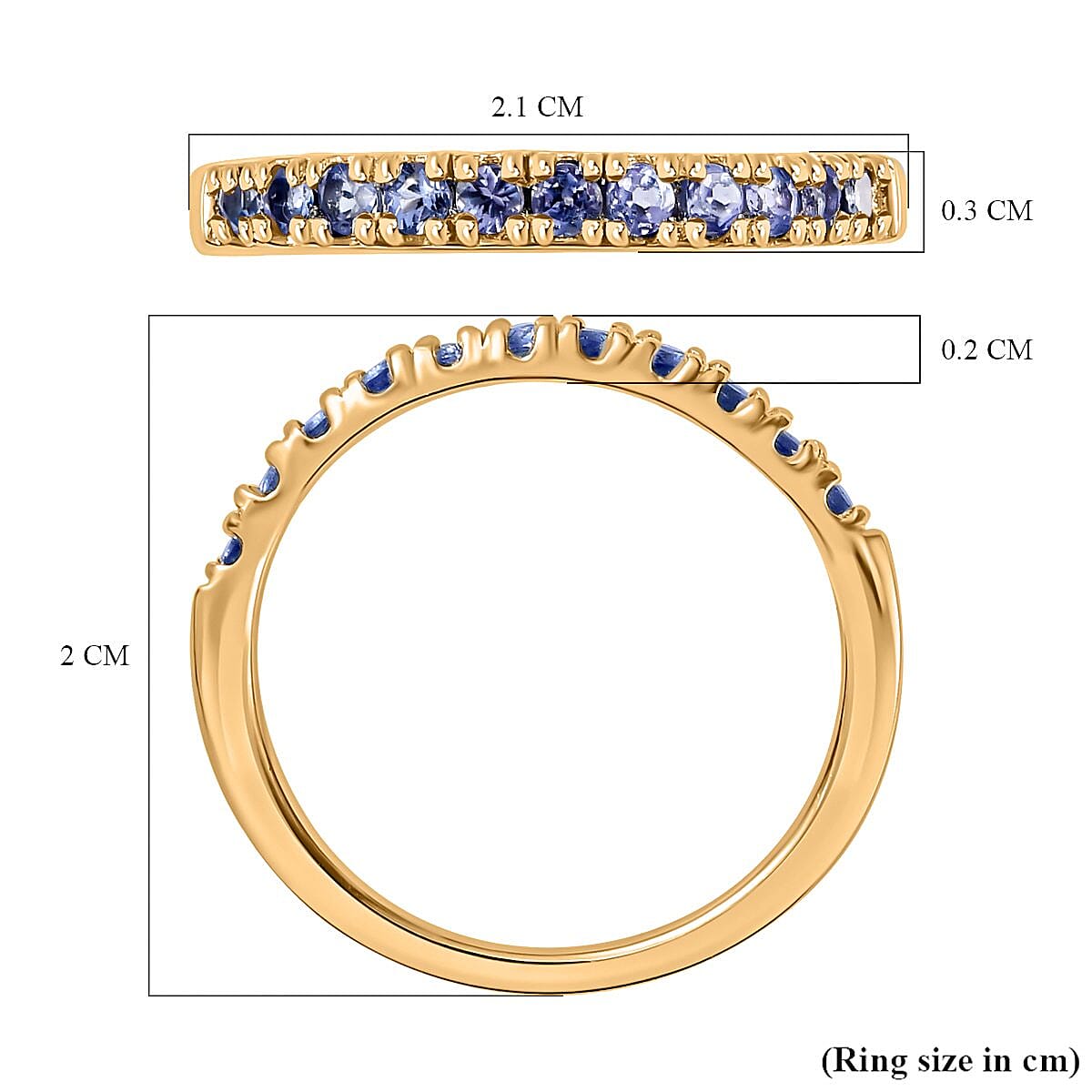 Half Eternity Band Ring in Sterling Silver Half Eternity Band Ring in Sterling Silver