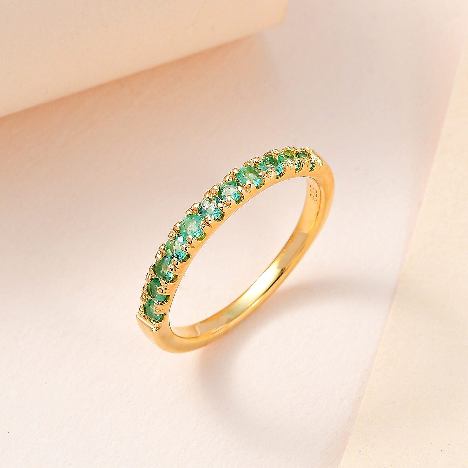 Half Eternity Band Ring in Sterling Silver