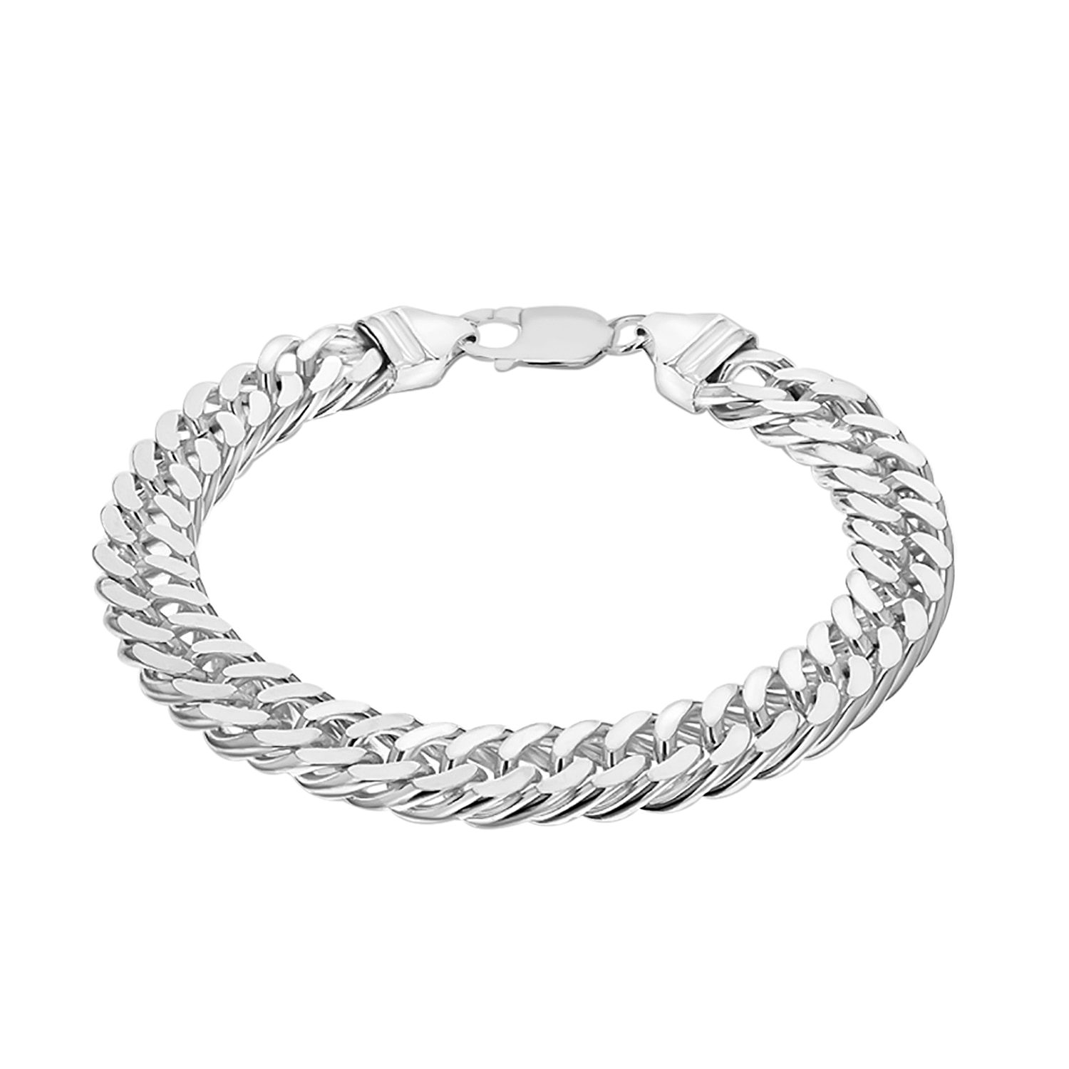 Sterling Silver 6mm Diamond Cut Curb Engravable Mens ID Bracelet 8 Inches   Jewelleryboxcouk