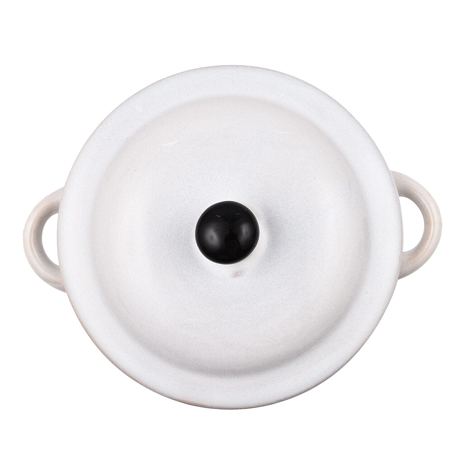 Soup Bowl with Ceramic Spoon (Size 15x15x12 cm) - White