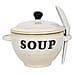 Soup Bowl with Ceramic Spoon (Size 15x15x12 cm) - Pink