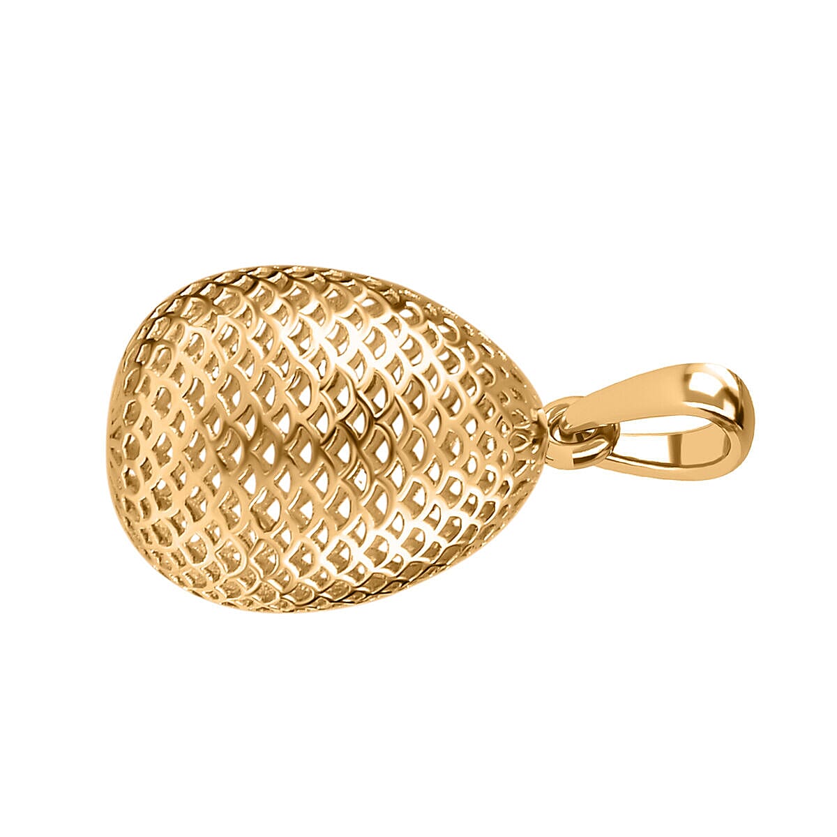 9K Yellow Gold Lattice Pendant