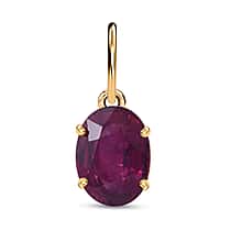 9K Yellow Gold African Ruby Pendant 1.94 Ct.