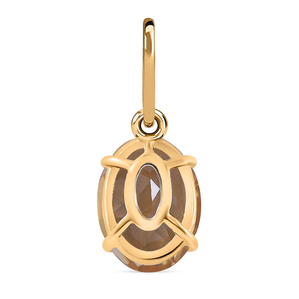 9K Yellow Gold Citrine Pendant 1.60 Ct.