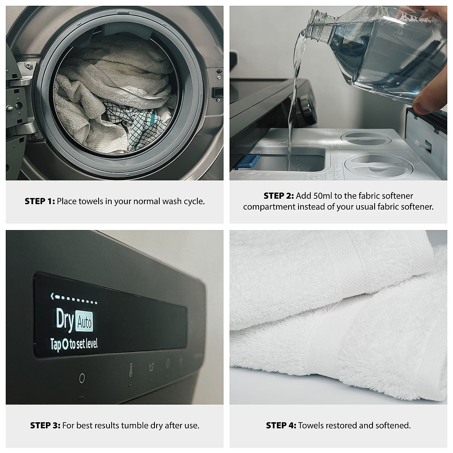 Home Smart Towel Reviver 1L - Spray Nozzle Included - White