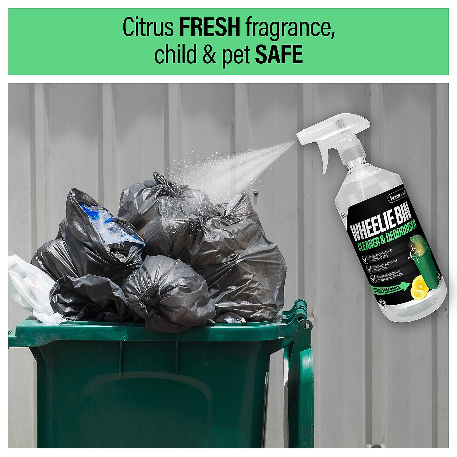 Home Smart Happy Bin Cleaner-Deodoriser - 500ml Home Smart Happy Bin Cleaner-Deodoriser - 500ml