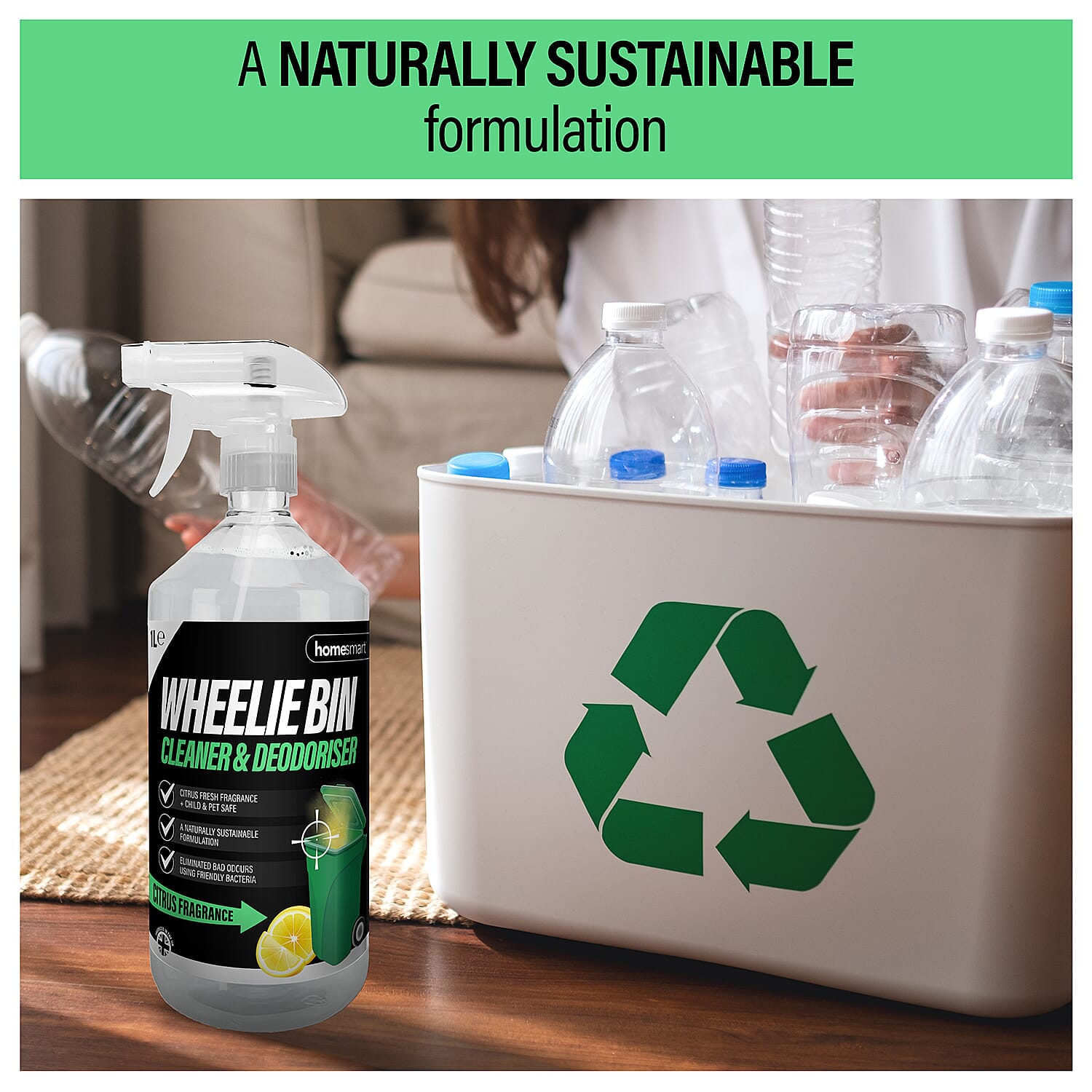 Home Smart Happy Bin Cleaner-Deodoriser - 500ml Home Smart Happy Bin Cleaner-Deodoriser - 500ml