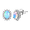 Ethiopian Welo Opal and Natural Cambodian Zircon Earrings (with Push Back) in Platinum Overlay Sterling Silver 2.010 Ct