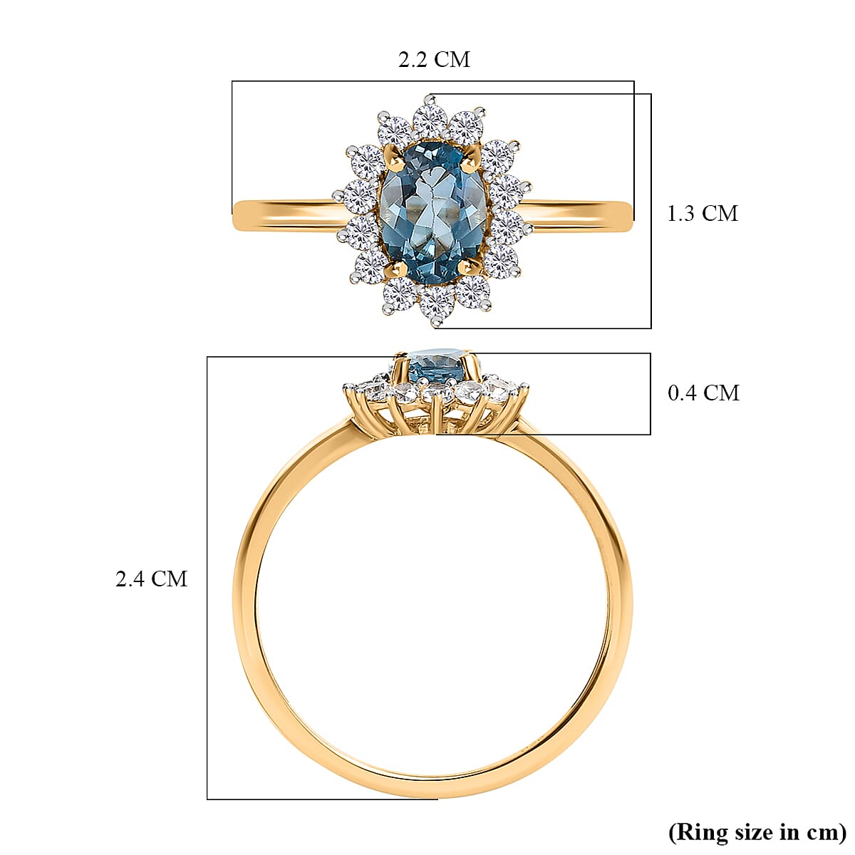 Princess Diana Inspired Halo Ring in Sterling Silver