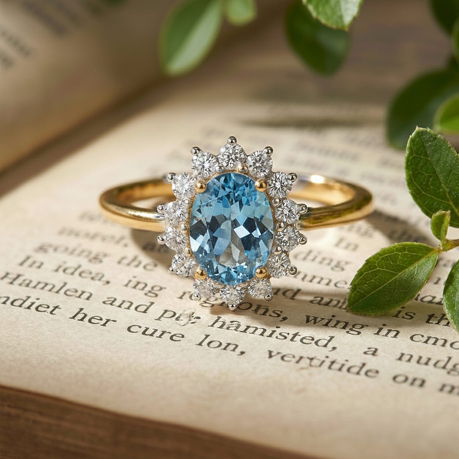 Princess Diana Inspired Halo Ring in Sterling Silver