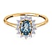 Princess Diana Inspired Halo Ring in Sterling Silver