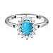 Princess Diana Inspired Halo Ring in Sterling Silver