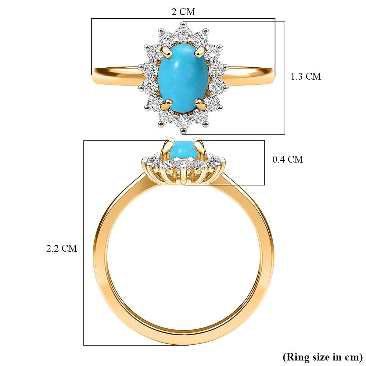 Princess Diana Inspired Halo Ring in Sterling Silver