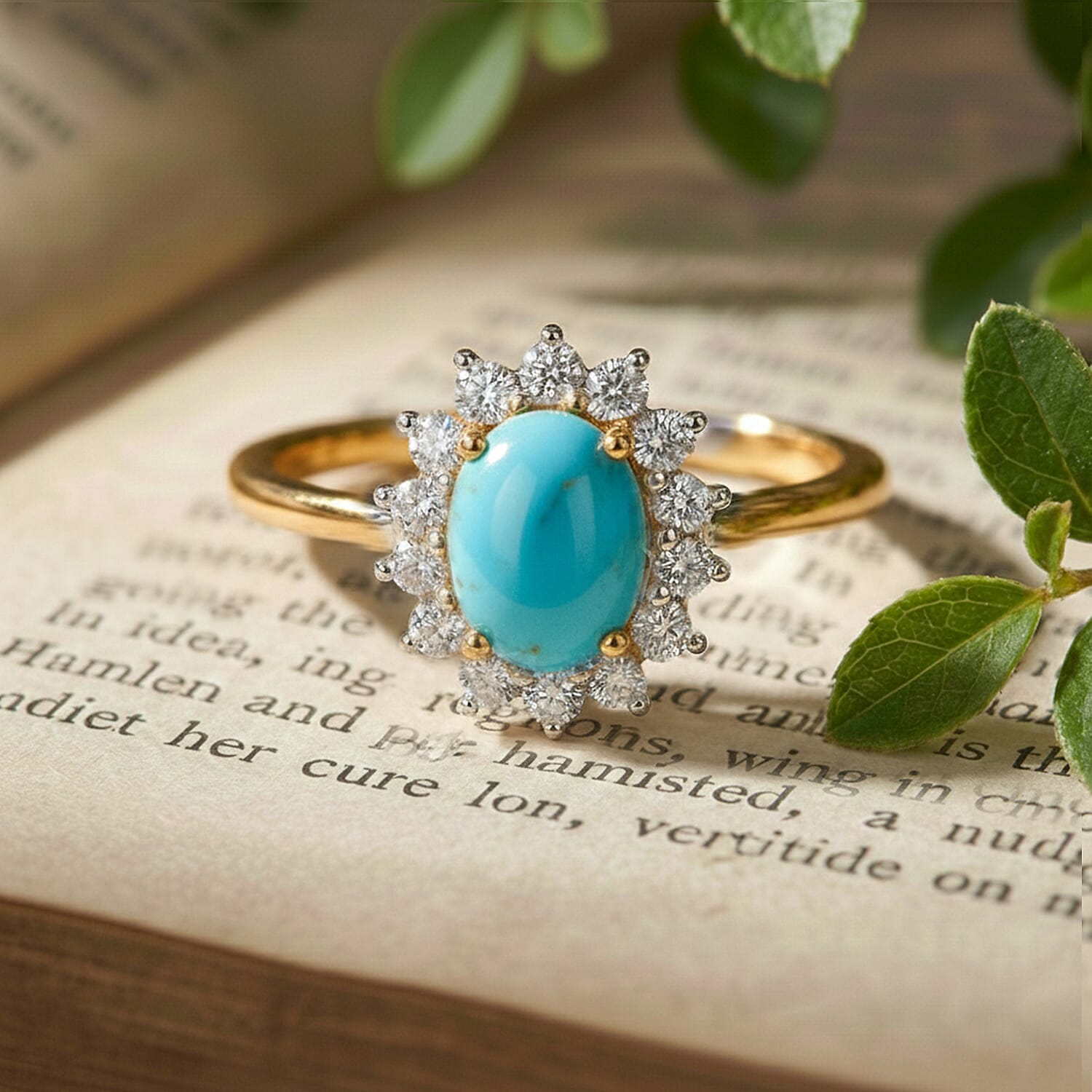 Princess Diana Inspired Halo Ring in Sterling Silver